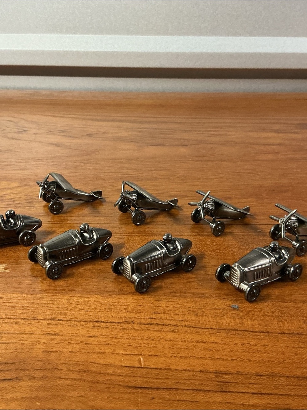 Vintage Eddie Bauer Metal Diecast Roadster Car Monoplane Lot of 8